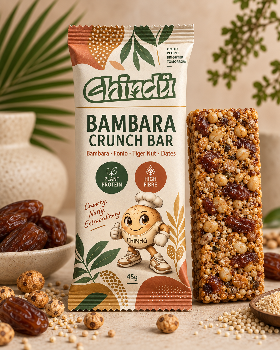 ChiNdü Bambara Crunch Bar pack