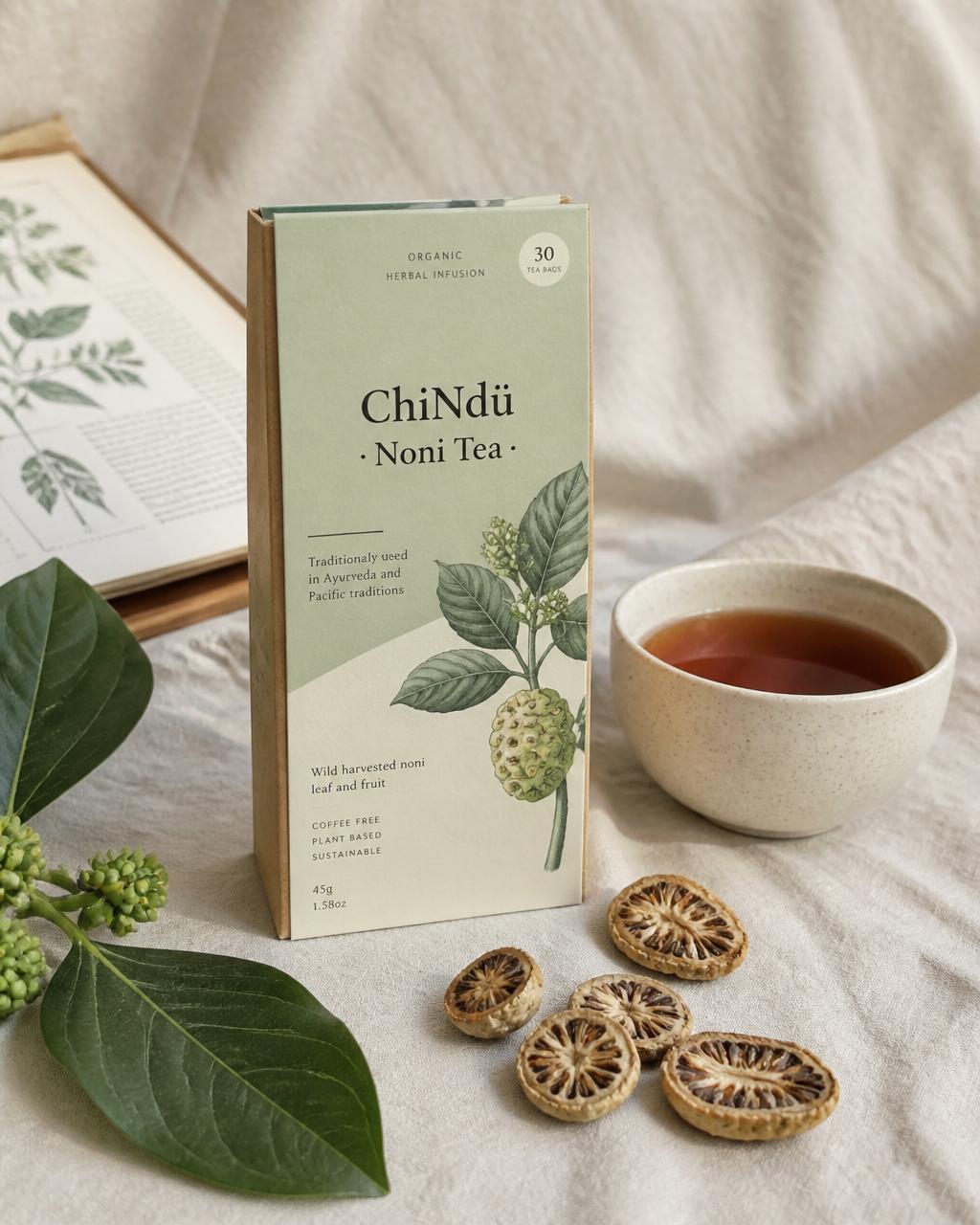 Noni Tea — The old tonic fruit, softened into a cup.